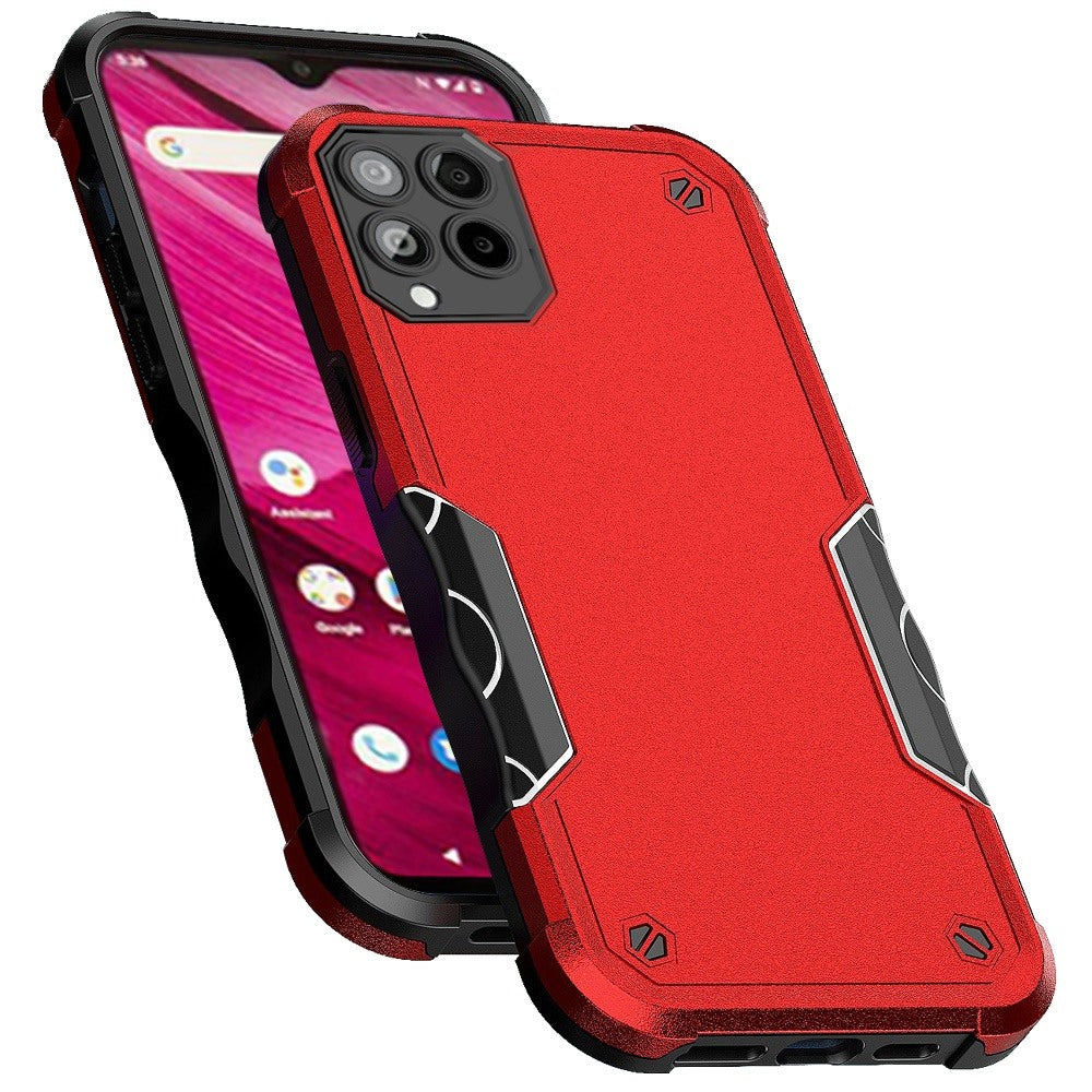For T-Mobile Revvl 6 Pro 5G /Revvl 6 5G Tough Shockproof Hybrid Heavy Duty Dual Layer TPU Bumper Rugged Rubber Defend  Phone Case Cover
