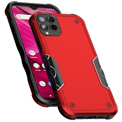 For T-Mobile Revvl 6 Pro 5G /Revvl 6 5G Tough Shockproof Hybrid Heavy Duty Dual Layer TPU Bumper Rugged Rubber Defend  Phone Case Cover