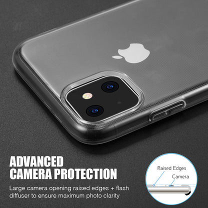 For Apple iPhone 14 Plus (6.7") Crystal Clear Transparent TPU Flexible Rubber Silicone Ultra Thin Slim Gel Soft Skin Clear Phone Case Cover