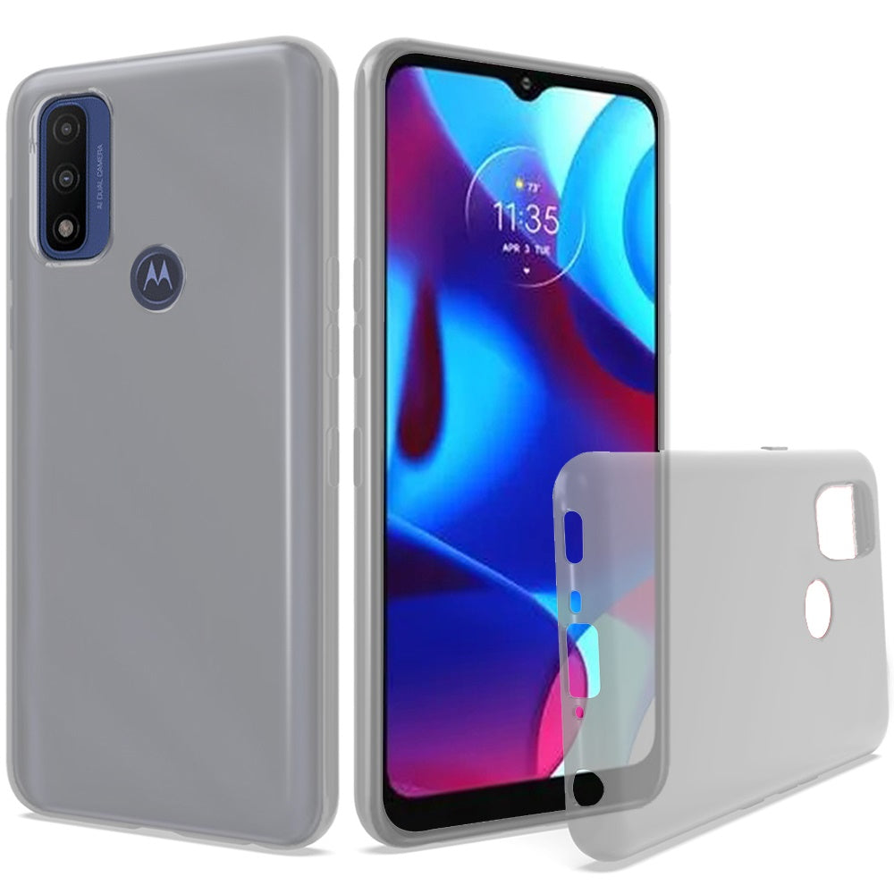 For Motorola Moto G Pure Hybrid Rubber Soft Silicone Gummy TPU Gel Candy Skin Flexible Skinny Slim Thin Protector Clear Phone Case Cover