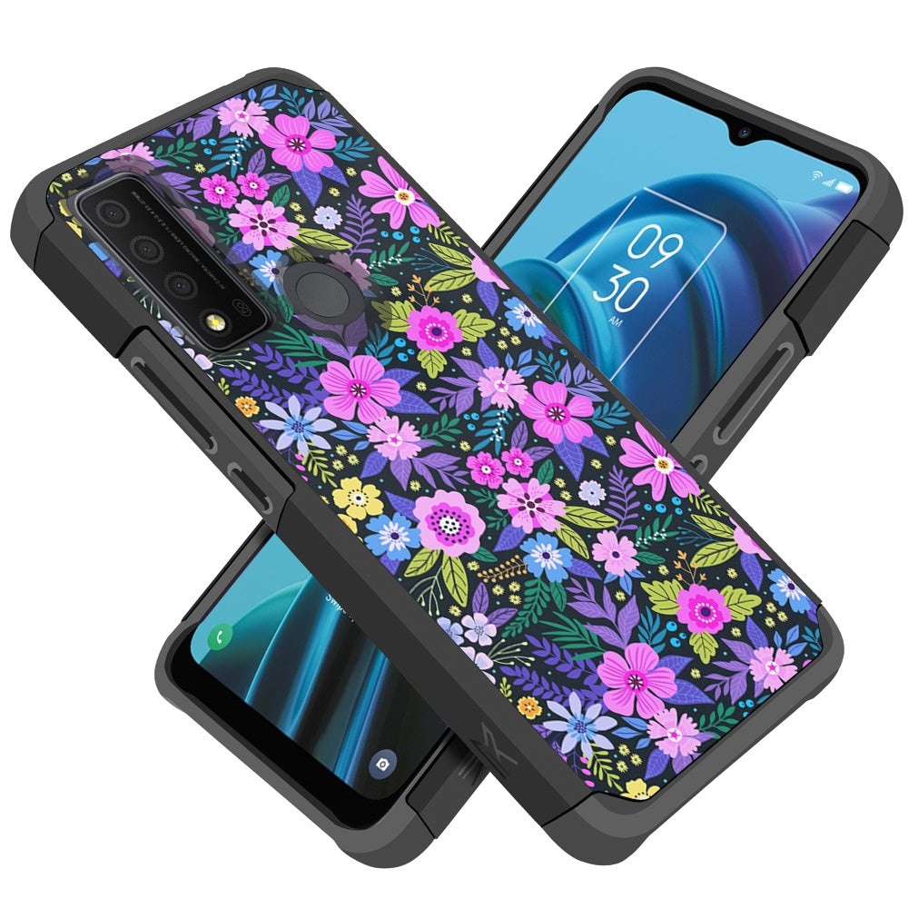 For TCL 30 XE 5G Graphic Design Pattern Slim Hard PC Soft TPU Silicone Protection Hybrid Shockproof Armor Rugged Bumper  Phone Case Cover