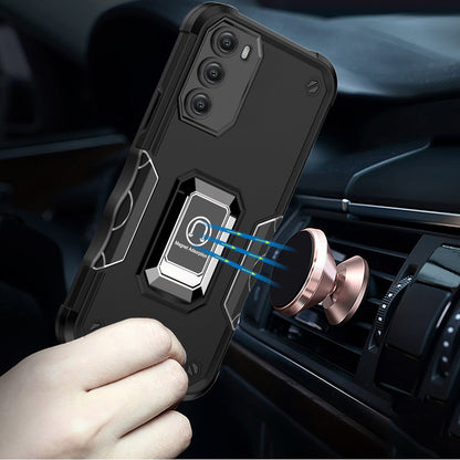 For Motorola Moto G Stylus 4G 2022 Hybrid Magnetic Ring Holder Stand Kickstand Heavy Duty Rugged TPU Silicone Shockproof  Phone Case Cover