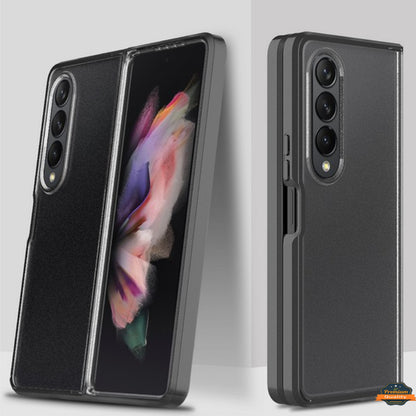 For Samsung Galaxy Z Fold 4 5G Transparent Full Body with Built-in Screen Protector Hard PC Ultra-Thin Shockproof Protective  Phone Case Cover