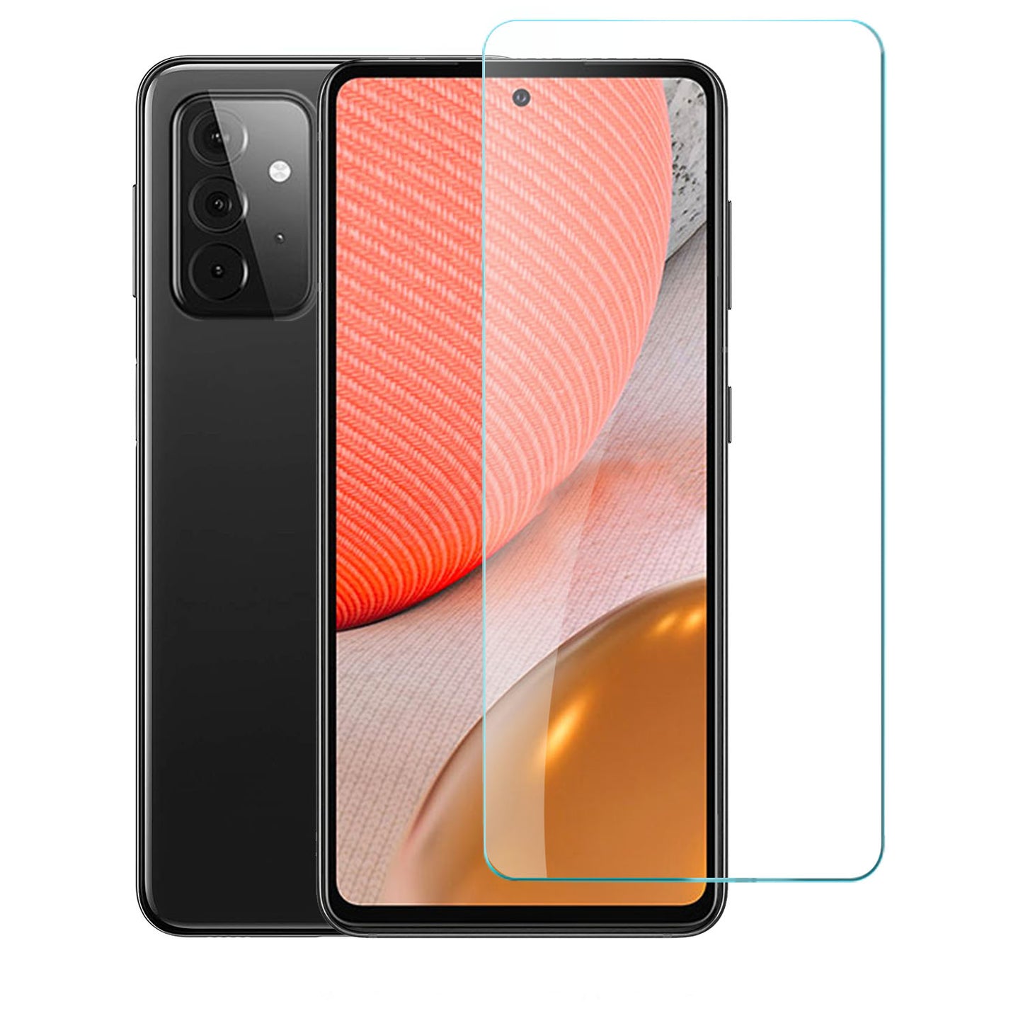 For Samsung Galaxy A73 5G Tempered Glass Screen Protector Premium HD Clear, Case Friendly, 9H Hardness, 3D Touch Accuracy, Anti-Bubble Film Clear Screen Protector