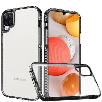 For Samsung Galaxy A53 5G Crystal Transparent Rugged Shockproof Hybrid PC+TPU Colorful Buttons Military Grade Protection Back  Phone Case Cover