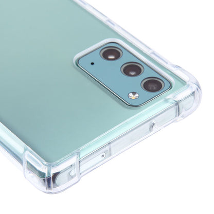 For Samsung Galaxy A51 5G Slim Hybrid Transparent Rubber Gummy Gel Hard PC Silicone Bumper Frame Clear Phone Case Cover