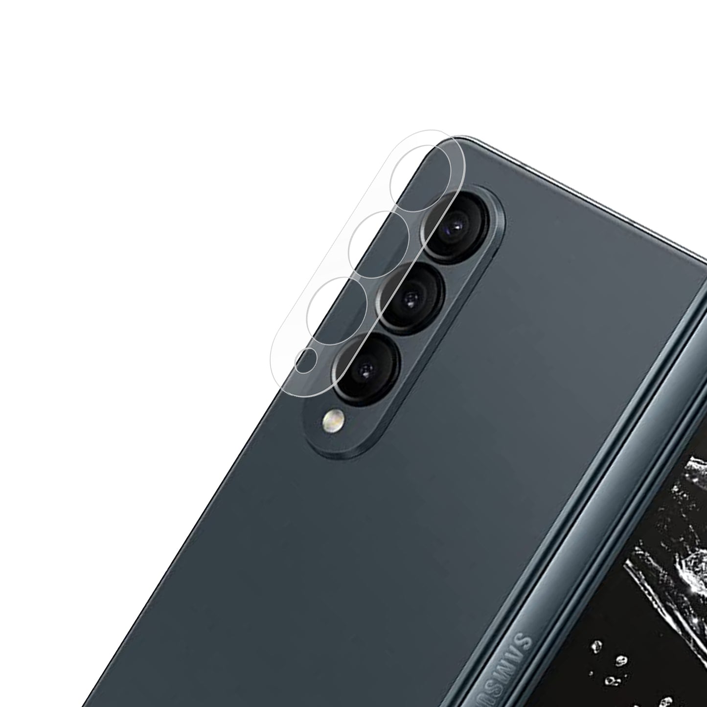 For Samsung Galaxy Z Fold 4 5G Camera Lens Protector HD Clear Tempered Glass Back Camera Protector, Case Friendly, Easy Installation Clear Screen Protector