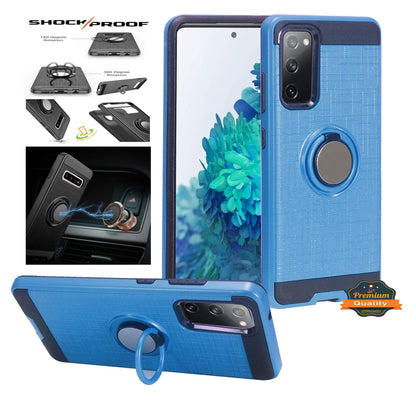 For Motorola Moto G Stylus 2021 5G Version Hybrid 360° Ring Armor Shockproof Dual Layers 2 in 1 Holder with Ring Stand for Magnetic Car Mount  Phone Case Cover