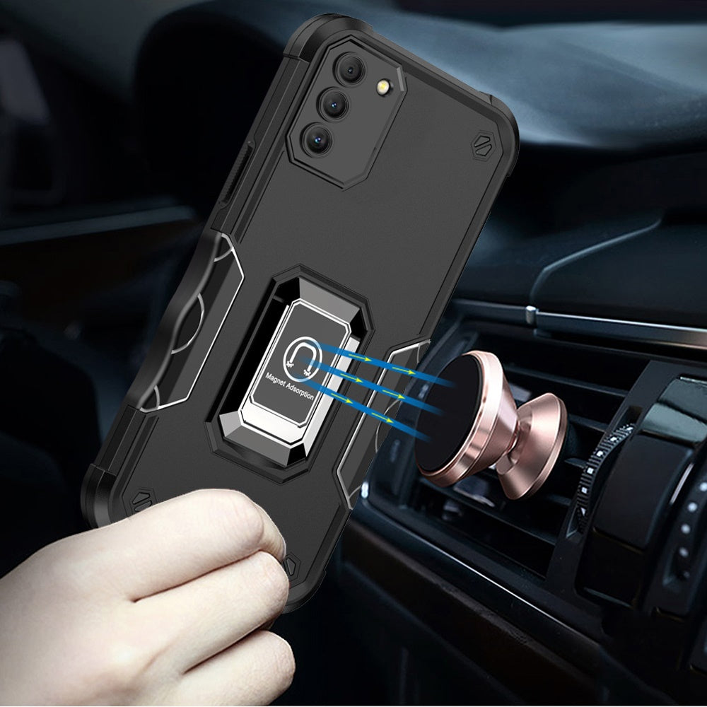 For Nokia G400 5G Hybrid Cases with Magnetic Ring Holder Stand Kickstand Heavy Duty Rugged Drop Silicone Shockproof  Phone Case Cover