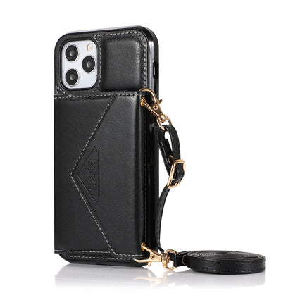 For Samsung Galaxy A53 5G Wallet Case Credit Card ID Holder Lanyard Detachable Neck Strap Protective Flip Slim PU Leather  Phone Case Cover