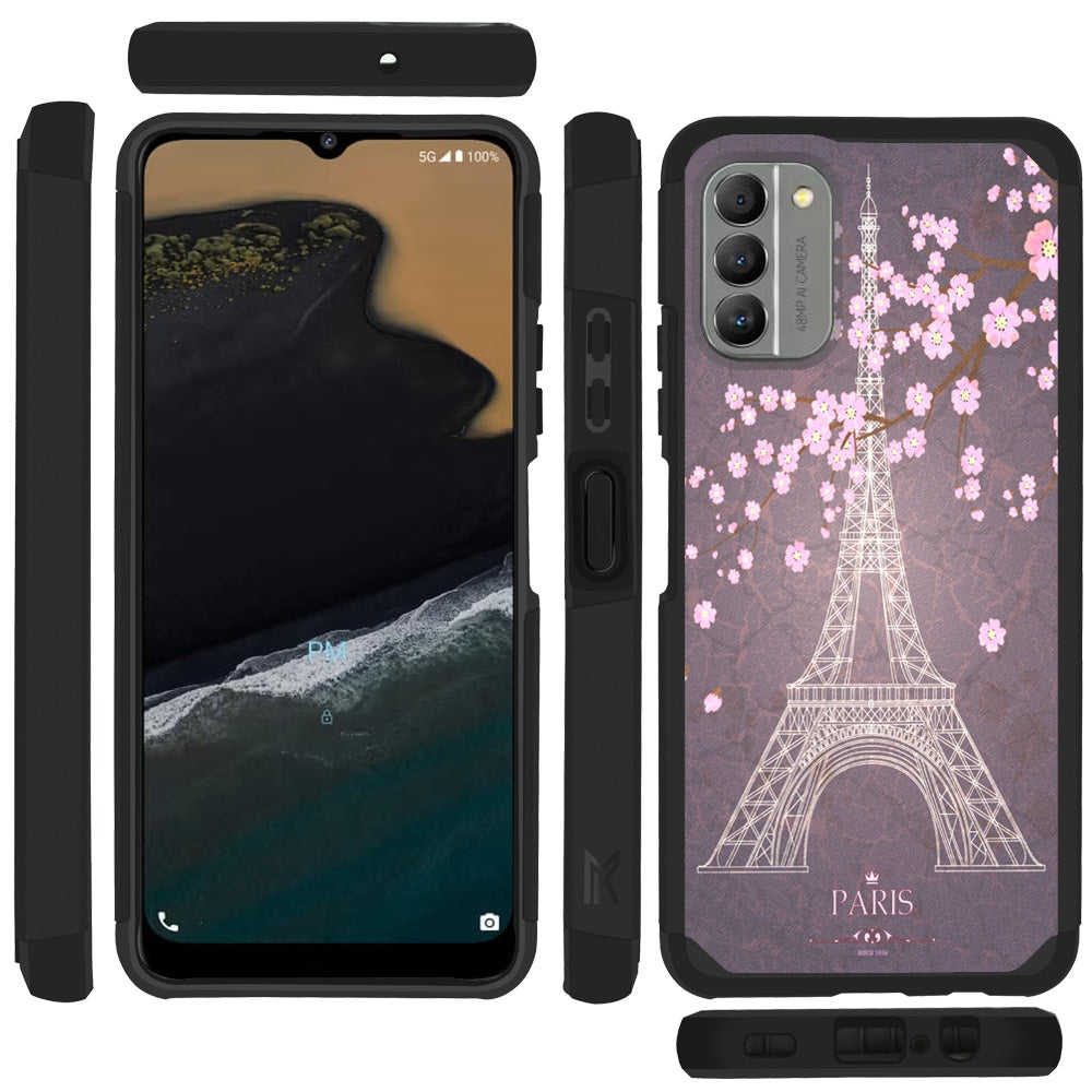 For Nokia G400 5G Graphic Design Stylish Pattern Hard PC TPU Tough Strong Hybrid Shockproof Armor Frame  Phone Case Cover