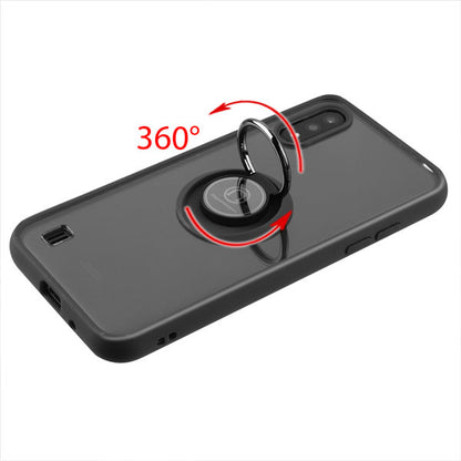 For Motorola Moto G Stylus 5G 2022 Transparent Hybrid PC with Magnetic Ring Stand, Detachable Frame Bumper  Phone Case Cover
