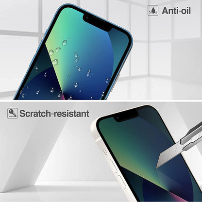 For Apple iPhone 14 (6.1") Privacy Screen Protector Anti Spy 9H Dark Tempered Glass Screen Film Guard Case Friendly Black Screen Protector