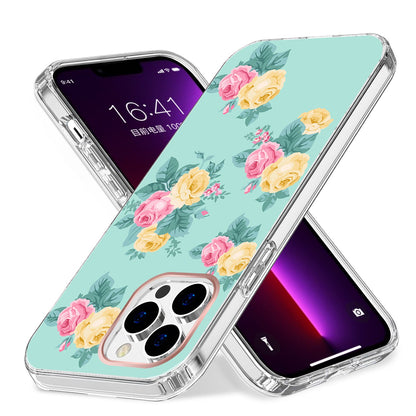 For Apple iPhone 14 (6.1") Creative Stylish Fashion Design Hybrid Rubber TPU Hard PC Shockproof Slim Fit  Phone Case Cover