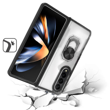 For Nokia G400 5G Clear Transparent Armor Rugged Defender Shockproof Hybrid with Ring Holder Kickstand  Phone Case Cover