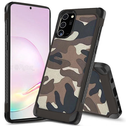 For Apple iPhone 13 Pro (6.1") Shockproof Slim Hybrid Silicone Camouflage Camo Design Dual Layer Rubberized TPU Hard Shell Armor  Phone Case Cover