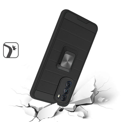 For Motorola Moto G 5G 2022 Magnetic Ring Holder Rubber Hybrid Stand Kickstand Slim Texture Rugged Armor Heavy Duty  Phone Case Cover