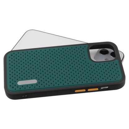 For Apple iPhone 12 Mini (5.4) Dual Layer Hybrid Armor Rubber Soft TPU Hard PC Shockproof Slim Fit Green Phone Case Cover