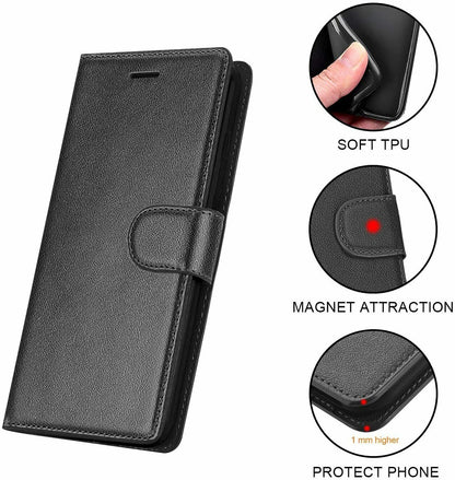 For Boost Mobile Celero 5G Wallet PU Leather Pouch with Card Slots ID Money Pocket, Stand & Strap Flip Dual Layers  Phone Case Cover