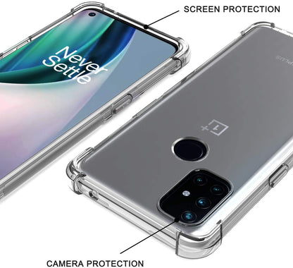 For Samsung Galaxy A53 5G HD Crystal Clear Ultra Hybrid PC+TPU [Four-Corner Protective] Rubber Shockproof Gummy Gel Bumper Transparent Clear Phone Case Cover