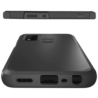 For TCL 30 XE 5G Ultra Slim Corner Protection Shock Absorption Tuff Hybrid Dual Layer Hard PC and TPU Rubber Armor Defender  Phone Case Cover