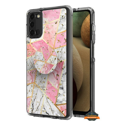 For Motorola Moto G Stylus 5G 2022 Pattern Design Bling Glitter Hybrid with Ring Stand Pop Up Finger Holder Kickstand  Phone Case Cover