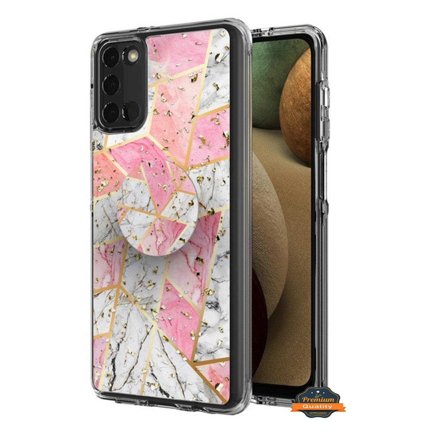 For Motorola Moto G Stylus 5G 2022 Pattern Design Bling Glitter Hybrid with Ring Stand Pop Up Finger Holder Kickstand  Phone Case Cover