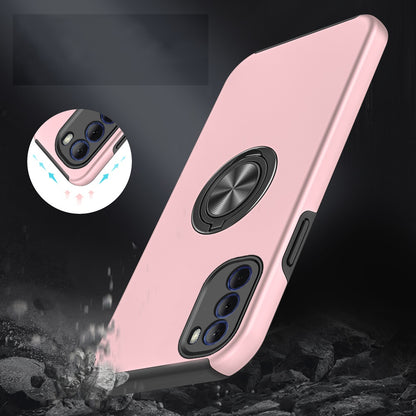 For Motorola Moto G Stylus 5G 2022 Hybrid 360 Degree Rotatable Metal Invisible Ring Stand Holder Fit Magnetic Car Mount  Phone Case Cover