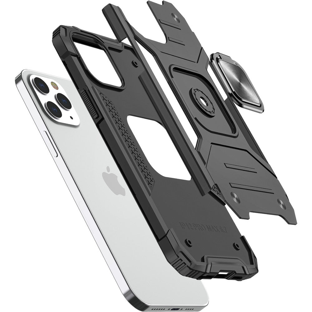 For Samsung Galaxy Z Fold 4 Armor Hybrid with Ring Holder Kickstand Shockproof TPU Heavy-Duty Rugged Dual Layer  Phone Case Cover