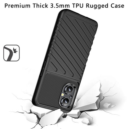For OnePlus Nord N20 5G Rugged Hybrid Hard Silicone Gel TPU Bumper Texture Shockproof Anti Slip Protective Stylish Slim  Phone Case Cover