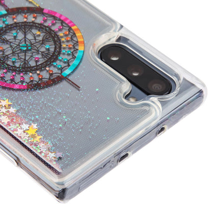 For Samsung Galaxy Note 10 (6.3) Quicksand Liquid Glitter Bling Hybrid Image Flowing Sparkle TPU Skin Dreamcatcher Phone Case Cover