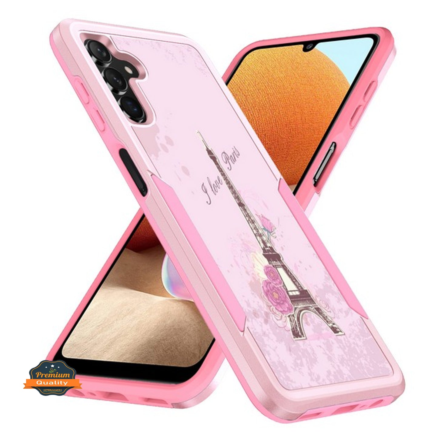 For Samsung Galaxy A13 5G Pattern Design Hybrid Bumper Rugged Dual Layer Heavy-Duty Military-Grade TPU Hard Defender  Phone Case Cover