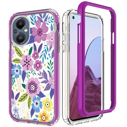 For OnePlus Nord N20 5G Beautiful Design 3 in 1 Hybrid Triple Layer Armor Hard Plastic PC Rubber TPU Shockproof Frame  Phone Case Cover