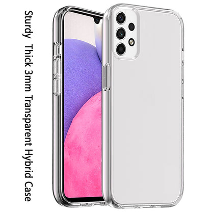 For Samsung Galaxy A33 5G Transparent Shock Absorption Thick TPU Rubber Gel Soft Ultra Thick 3mm Hybrid Silicone Protective Slim  Phone Case Cover