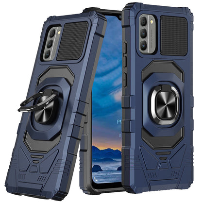 For Nokia G400 5G Tough Hybrid 2in1 Dual Layer with Rotate Magnetic Ring Stand Holder Kickstand, Rugged Shockproof  Phone Case Cover