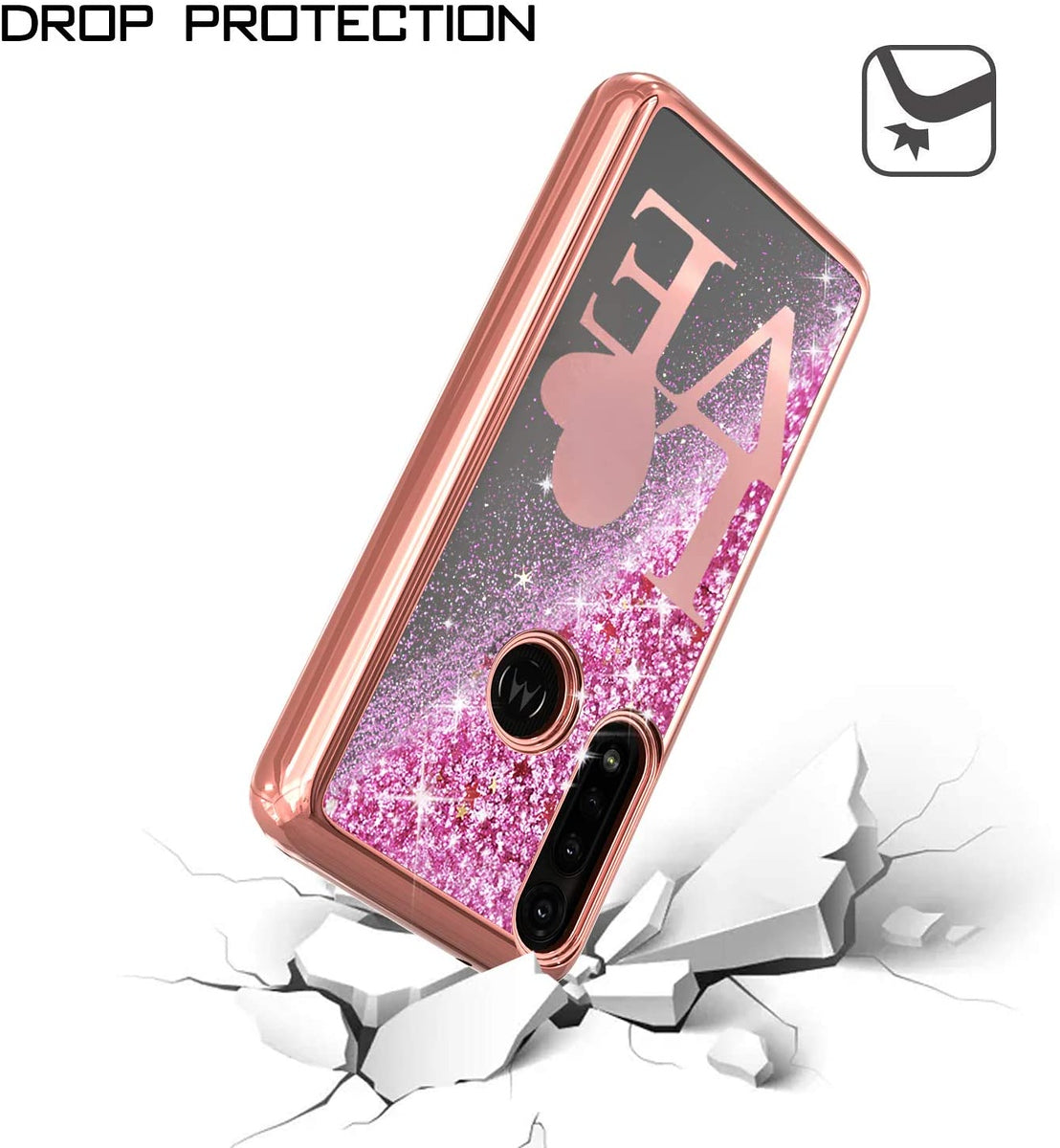 For Samsung Galaxy A33 5G Quicksand Liquid Glitter Bling Flowing Sparkle Fashion Hybrid TPU and Chrome Plating Hard PC  Phone Case Cover