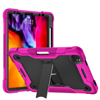Case for Apple iPad Pro 12.9 inch (2021) Tough Tablet Strong with Kickstand Hybrid Heavy Duty High Impact Shockproof Protective Stand Pink Tablet Cover