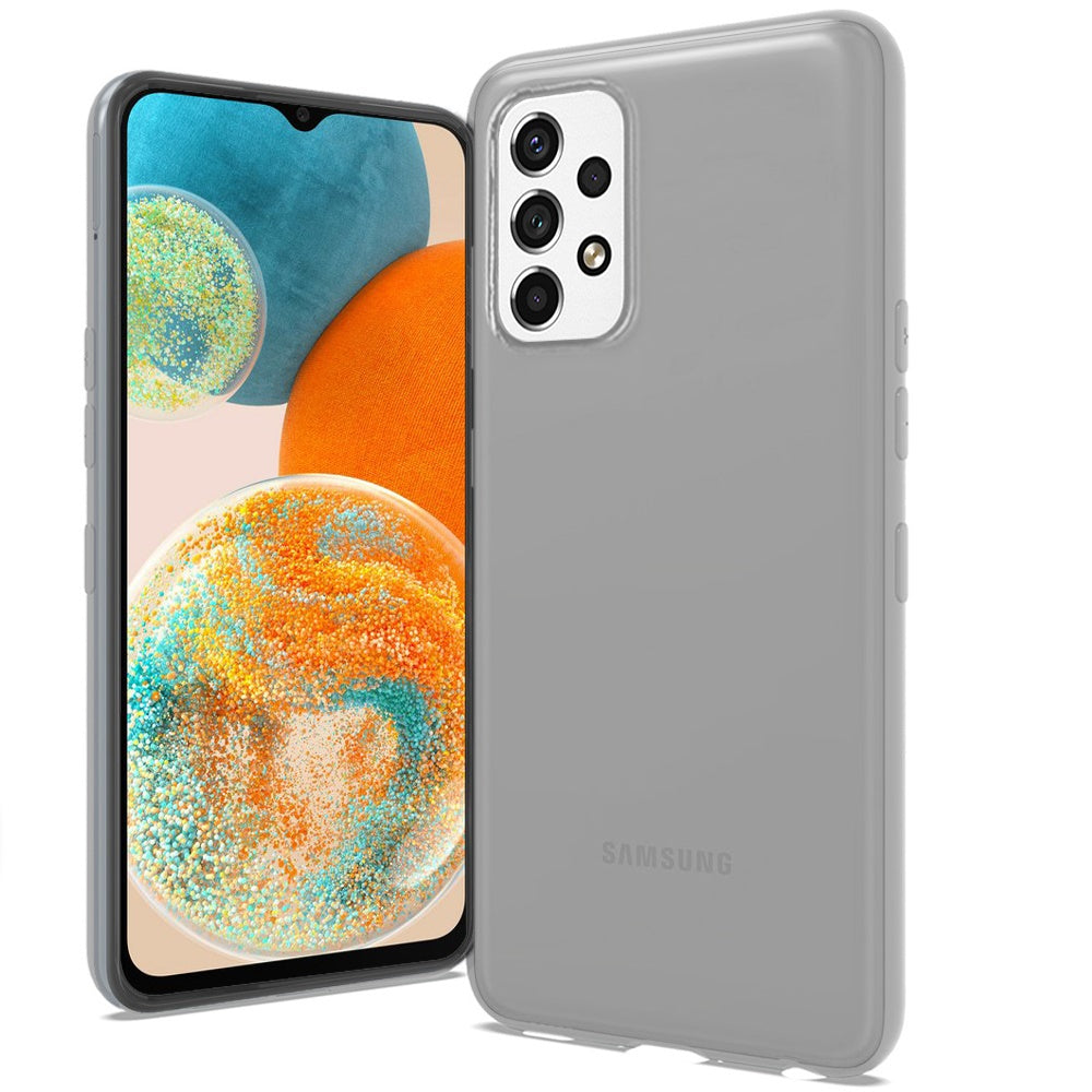 For Samsung Galaxy A23 5G Premium Hybrid Soft Silicone Gummy TPU Gel Candy Skin Flexible Skinny Slim Thin Protector Clear Phone Case Cover