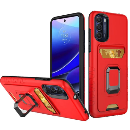 For Motorola Moto G Stylus 5G 2022 Wallet Case Designed with Credit Card Holder & Kickstand Ring Heavy Duty Hybrid  Phone Case Cover