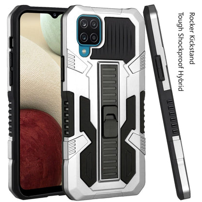 For Samsung Galaxy A12 5G Hybrid Tough Rugged [Shockproof] Dual Layer Protective with Kickstand Military Grade Hard PC + Soft TPU  Phone Case Cover