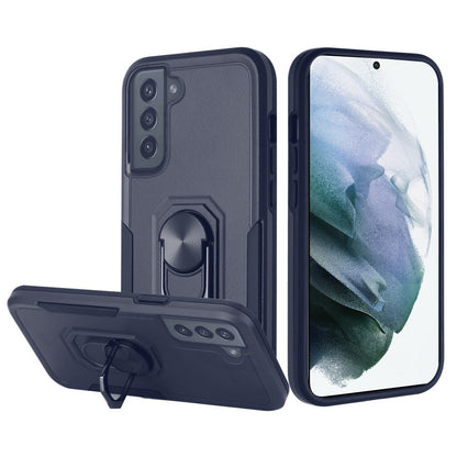 For Samsung Galaxy S22 /Plus Ultra Hybrid Tough Strong Dual Layer Hard PC TPU with Flat Magnetic Ring Stand Heavy-Duty Armor Design  Phone Case Cover