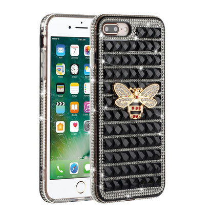 For Apple iPhone 8 Plus/7 Plus/6 Plus/6s Plus Fashion Luxury 3D Bling Diamonds Rhinestone Jeweled Ornament Shiny Crystal  Phone Case Cover