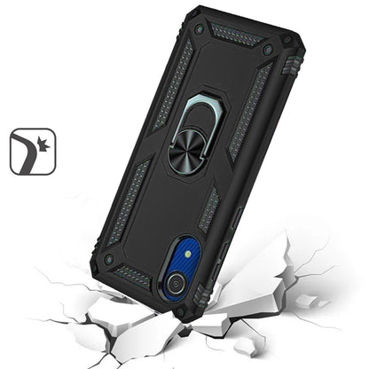 For Samsung A03 Core Hybrid Durable Dual Layer with 360° Rotatable Ring Stand Holder Kickstand Fit Magnetic Car Mount  Phone Case Cover