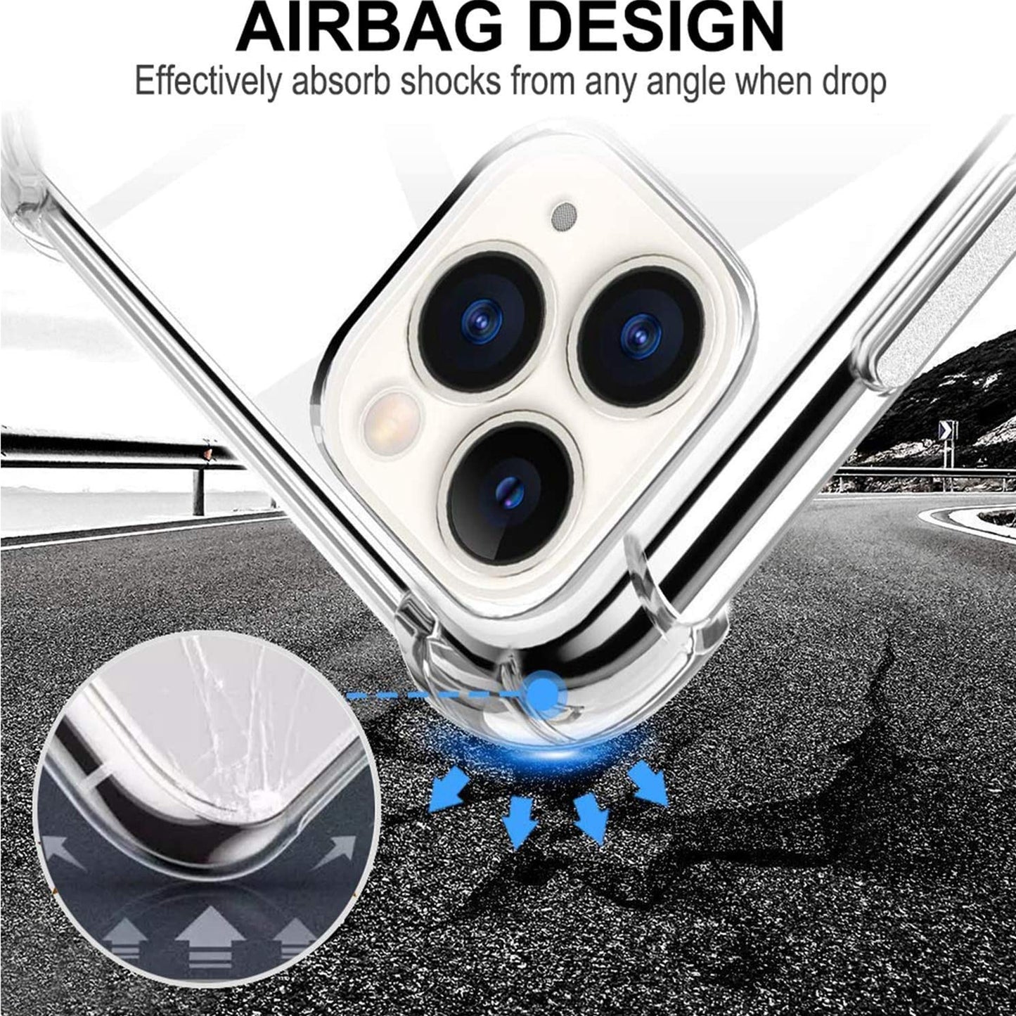 For Samsung Galaxy A13 5G Slim Transparent Protective Hybrid Soft TPU Rubber Corner Bumper with Raised Edges Shock Absorption Clear Phone Case Cover