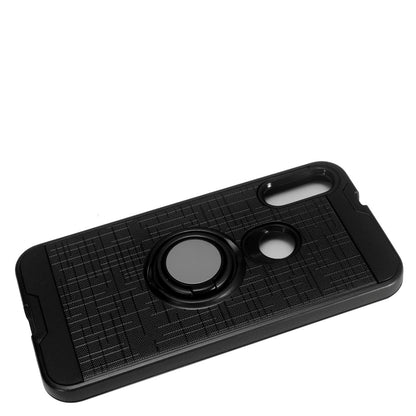 For Motorola Moto G Pure / Moto G Power 2022 Hybrid 360° Ring Armor Shockproof Dual Layers 2 in 1 Holder with Ring Stand for Magnetic Car Mount  Phone Case Cover