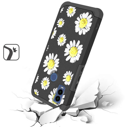 For Cricket Innovate E 5G (E Version 2022) Graphic Design Pattern Hard PC TPU Tough Hybrid Shockproof Frame  Phone Case Cover