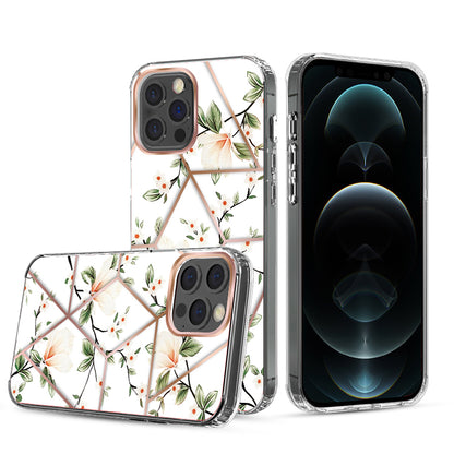 For Samsung Galaxy A23 5G Fashion Art Floral IMD Design Beautiful Flower Pattern Hybrid Protective Hard Rubber TPU White Flower Phone Case Cover