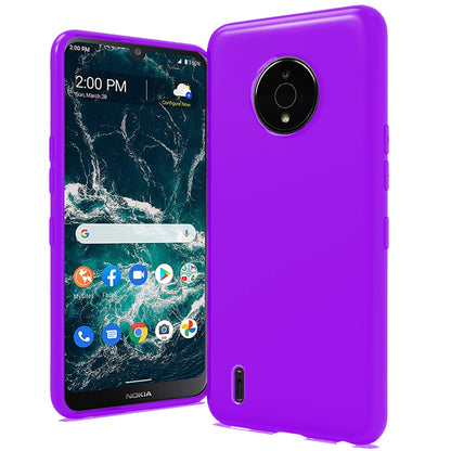 For Nokia C200 Premium Cases Hybrid Soft Silicone Gummy TPU Gel Candy Skin Flexible Skinny Slim Thin Protector  Phone Case Cover