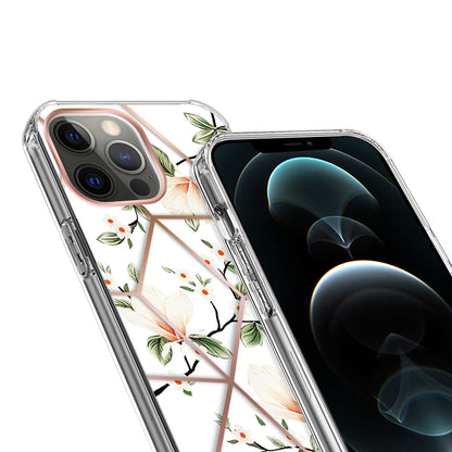 For Samsung Galaxy A23 5G Fashion Art Floral IMD Design Beautiful Flower Pattern Hybrid Protective Hard Rubber TPU White Flower Phone Case Cover