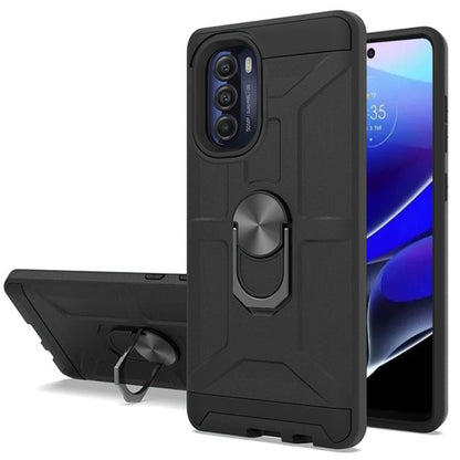 For Motorola Moto G Stylus 5G 2022 Hybrid Cases with Stand Kickstand Ring Holder [360° Rotating] Armor Dual Layer Work  Phone Case Cover